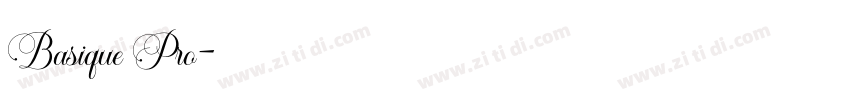 Basique Pro字体转换